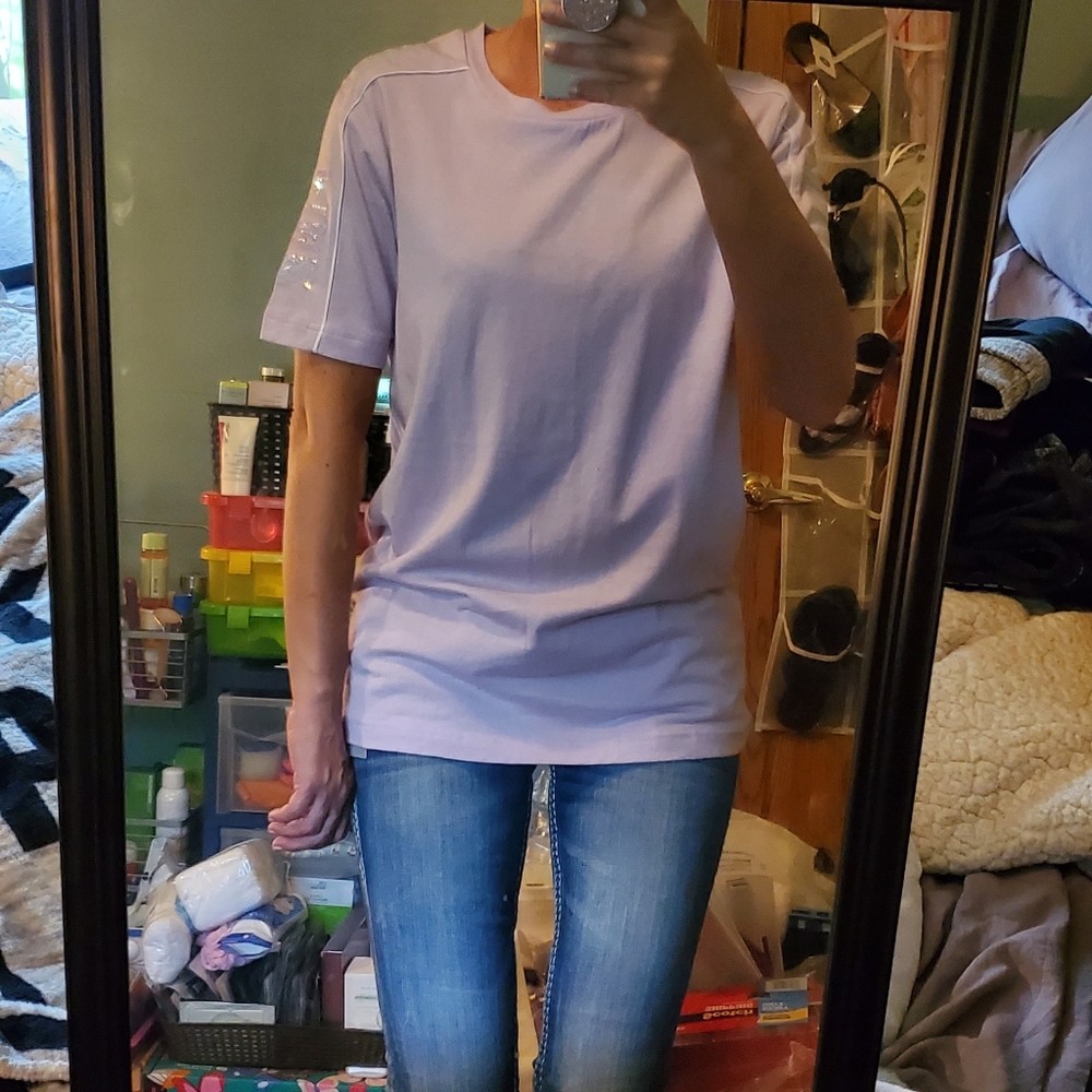 Pink bling tee